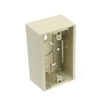 Leviton Electrical Box, Back Box, 1 Gang, Plastic, Rectangular 42777-1IA